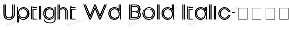 Uptight Wd Bold Italic字体转换